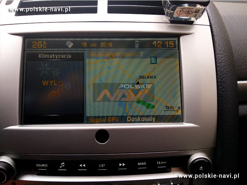Peugeot RT3 NaviDrive Tłumaczenie nawigacji - Polskie menu